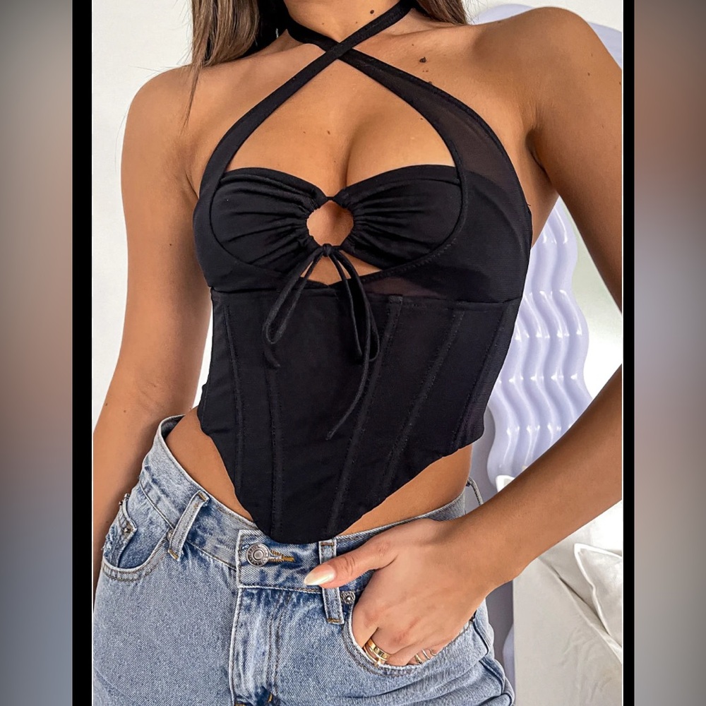 NWT White Fox Love to Love Mesh Bustier